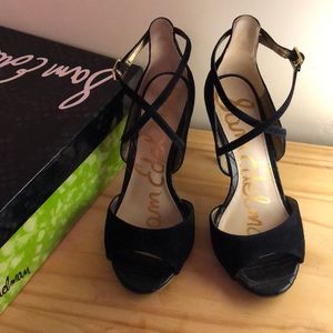Sam Edelman Audrey black suede high heels